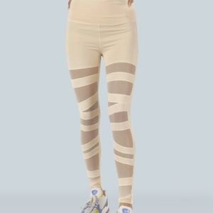 HIGH-WAISTED BALLERINA MESH LEGGING